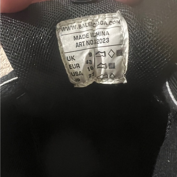 Balenciaga Black Textile Sneakers - Picture 4 of 4